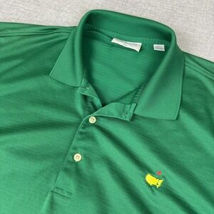 Masters Performance Polo Shirt Mens 2XL Green Golf Augusta National Logo